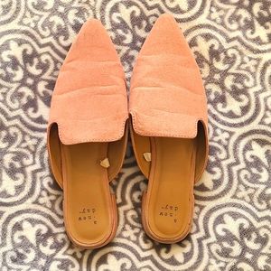 Gently used pink mules